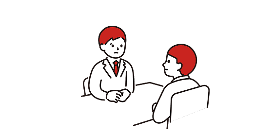 会話しているイラスト